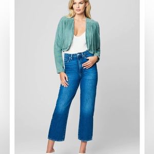 BLANKNYC TURQUOISE BOLERO JACKET